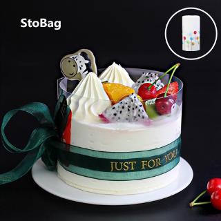 Stobag 6/8/10 ซม. DIY ใส มูสเค้ก ขอบมูส มูสขอบ เค้กวันเกิด เบเกอรี่ ผูกพัน ฟิล์ม วง บรรจุภัณฑ์ เครื่องมือตกแต่ง