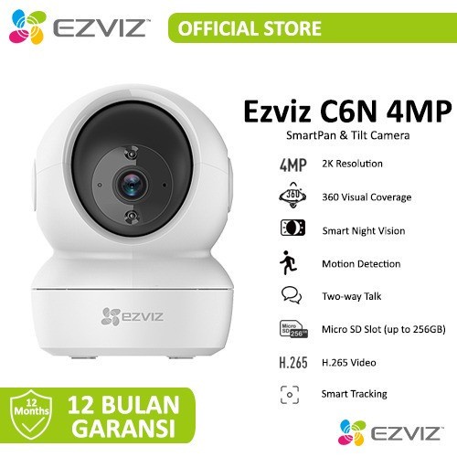 Ezviz C6N กล้องแพนเอียงอัจฉริยะ Wifi 4MP