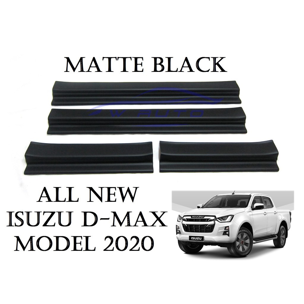 (4 ประตู) ชายบันได อีซูซุ ดีแม็กซ์ 1.9 ดำด้าน 2020 2021 2022 2023 2024 ISUZU D-MAX DMAX กันรอยประตู 