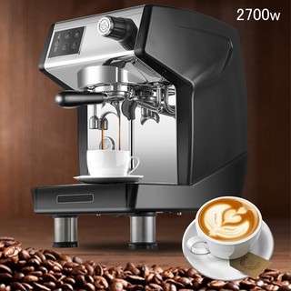 เครื่องชงกาแฟเอสเปรสโซ เครื่องชงกาแฟกึ่งอัตโนมัติ 1 หัวกรุ๊ป 2700W. สีดำ สีแดง