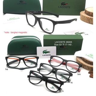 || Lacoste 26005 แว่นตาแม่เหล็ก พรีเมี่ยม || แว่นตากีฬา ป้องกันรังสี สําหรับผู้ชาย และผู้หญิง