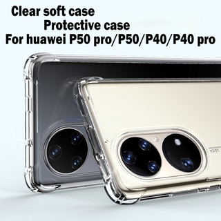 Huawei P50 pro เคสโทรศัพท์ซิลิโคน huawei P50 แบบนิ่ม สําหรับ Huawei P40 Pro P40