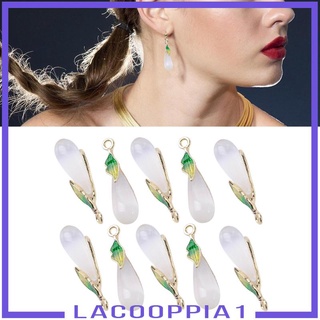 [LACOOPPIA1] 10Pcs Waterdrop Earring Charm Pendants for Crafting Designer Jewelry Making