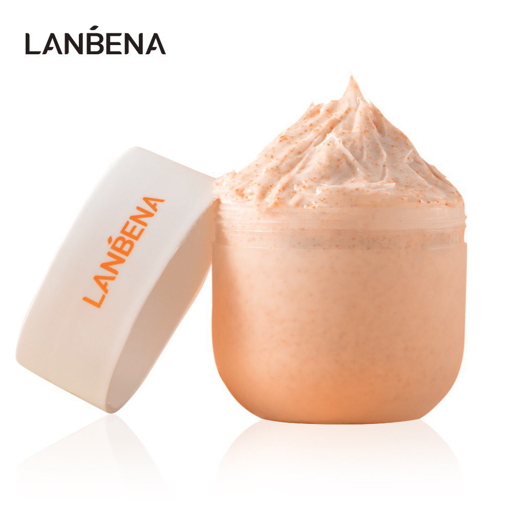 LANBENA Vitamin C Body Scrub Cream Whitening Exfoliate Deep Cleanser Moisturizer Gentlease Skin