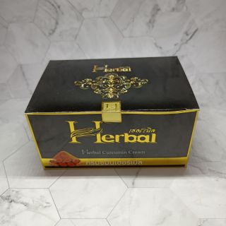 ครีมสมุนไพรขมิ้น Herbal เฮอร์เบิลครีม ยกโหล 12ชิ้น