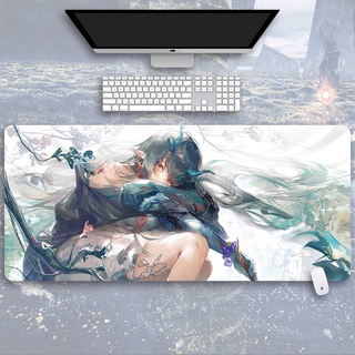 Arknights Tomorrows Ark Mouse Pad Computer Desk Pad Keyboard Pad Game E-sports Overlock Custom Non-Slip Student Waterproof 2D Anime Collection Gift Soft Pad Keyboard Pad Beautiful Personality Cool