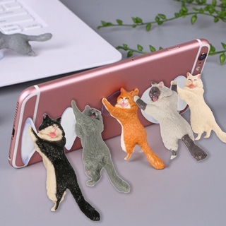 ✨ส่วนลดใหญ่✨Universal Cute Cat Support Resin Mobile Phone Holder Stand Sucker Tablets Desk Sucker Design Smartphone Holder