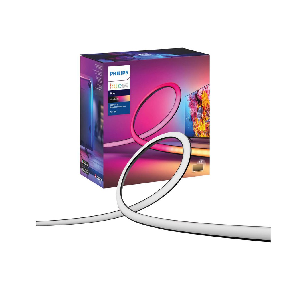 Philips Hue Play Gradient Lightstrip (55,65,75 Inch) (Sync with TV, Music and Gaming)
