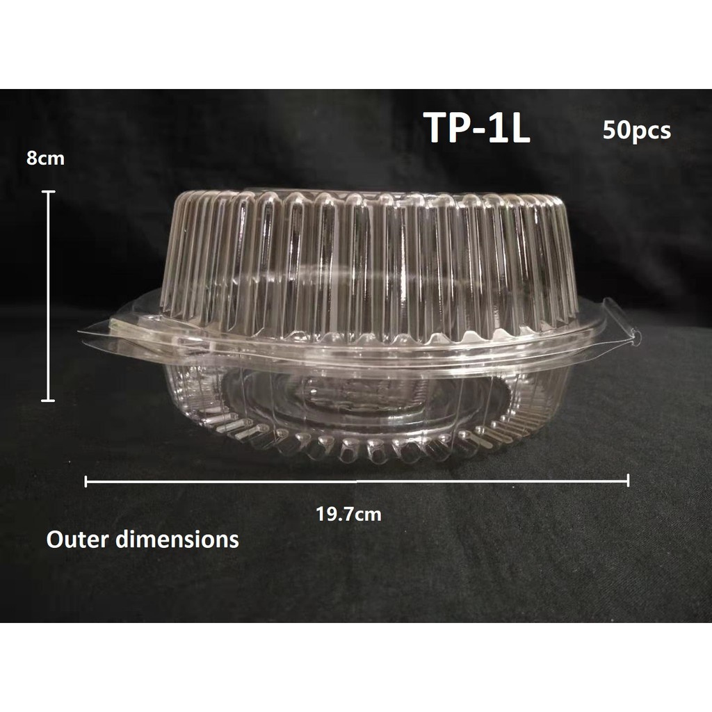 Tp-1l (50 ชิ้น) ถาดพลาสติก / ถาดใส่อาหารบรรจุภัณฑ์แบบใช้แล้วทิ้ง / Bekas Makan