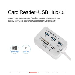 USB Hub 3.0 USB Micro USB 3.0 ฮับหลายประเภท C Hub Card Reader All In One USB C อะแดปเตอร์สำหรับแล็ปท็อป Macbook PC