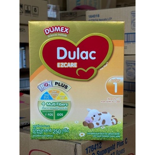 [ราคาส่ง] [โดยตัวแทนจำหน่าย] นมผง Dulac Ezcare ดูแลค อีแซดแคร์ ไอรอน พลัส สูตร 1 ขนาด 3000g. (250g. x 12 กล่อง) (ยกลัง)