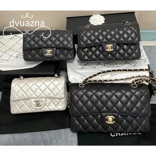 💯ของแท้ CHANEL Classic Flap CF series chain shoulder messenger bag/womens