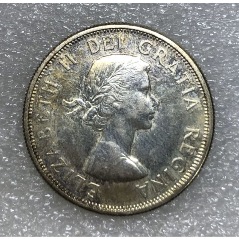 เหรียญเงิน CANADA 50 CENTS