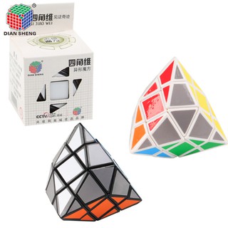 Dian Sheng Four Corners Cone Rubiks Cube Third-Order Irregular Distorted Puzzle Magic Cube Toy