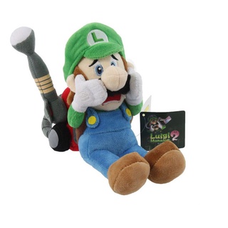 ของเล่นตุ๊กตา Mario Super Bros Luigi แบบนิ่ม ขนาด 18 ซม.