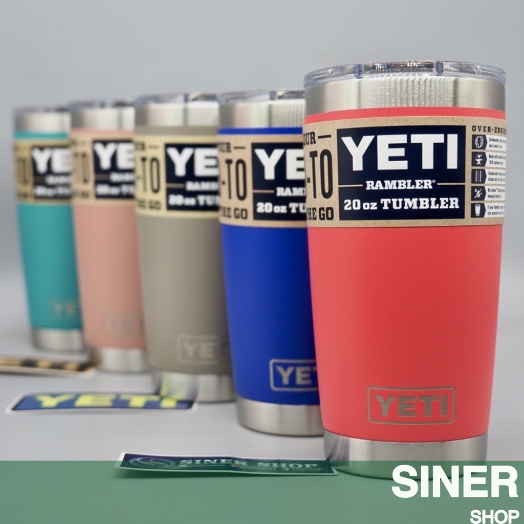 แก้วเยติของแท้ YETI RAMBLER 20oz ( ฝาสไลด์แม่เหล็ก ) โปรดอ่านรายละเอียด
