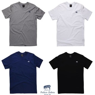 Police Zebra Basic  เสื้อคอกลม ผู้ชาย/ผู้หญิง สีขาว ดำ กรม  เทา (TBR3 )