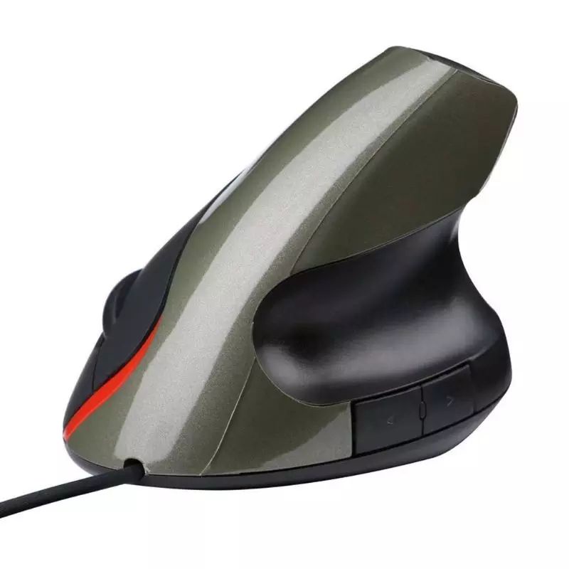 เมาส์เพื่อสุขภาพมือ #เมาส์แนวตั้ง  2.4G Wire Vertical USB 6 Keys Mouse Ergonomic Design Optical 2400DPI Mice #3