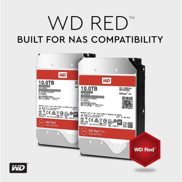 WD 10 TB HDD (ฮาร์ดดิสก์) RED PRO 7200RPM SATA3 **มือสองสภาพนางฟ้า