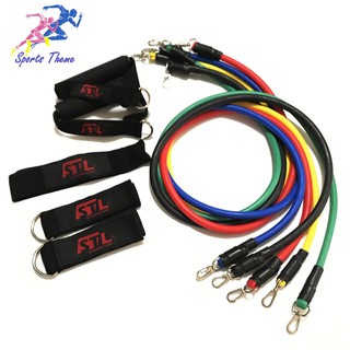 Multifunction Resistance Band set สายแรงต้าน ยางยืดออกกำลังกาย ปรับแรงต้าน รุ่นใหม่ สร้างกล้ามเนื้อ พร้อมถุงตาข่ายครบชุด