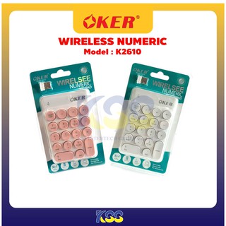 Oker Wirless Numeric KeyPad รุ่น K2610 คีบอร์ดตัวเลขไร้สาย ดีไซร์ ทันสมัย