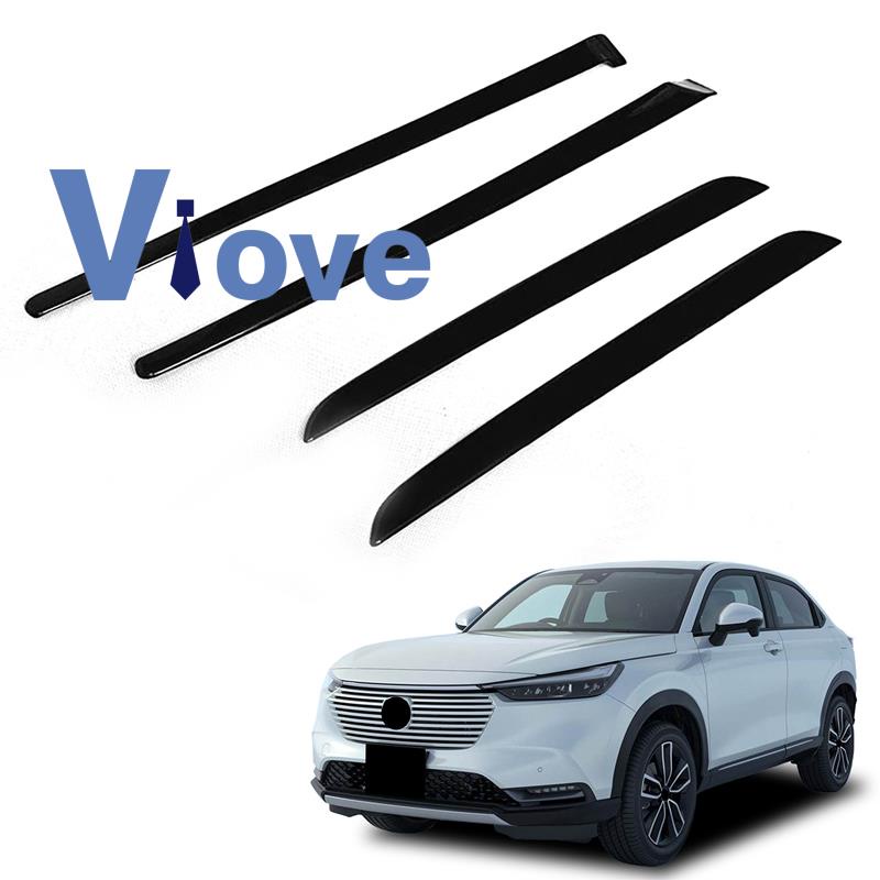 แถบตกแต่งแผงประตูด้านใน สีดํามันวาว สําหรับ Honda HRV HR-V Vezel 2021 2022