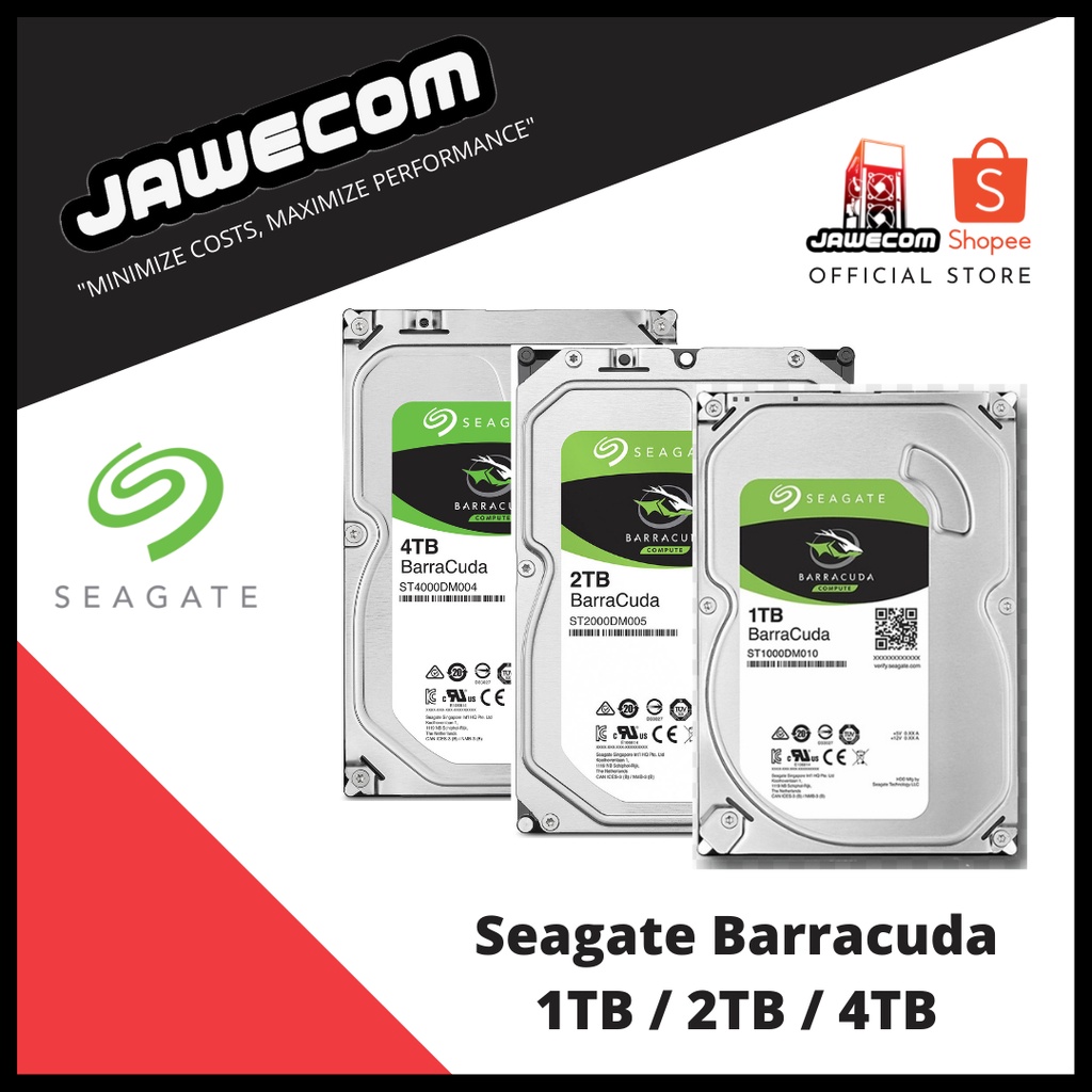 Seagate Barracuda 1TB/2TB/4TB 3.5 Inch Internal HDD