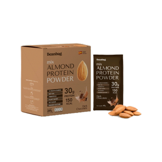 [พิเศษ 11.15] Beanbag Almond Protein Powder รส Dark Chocolate 280g โปรตีนอัลมอนด์และโปรตีนพืชรวม 5 ชนิด รสช็อคโกแล็ต