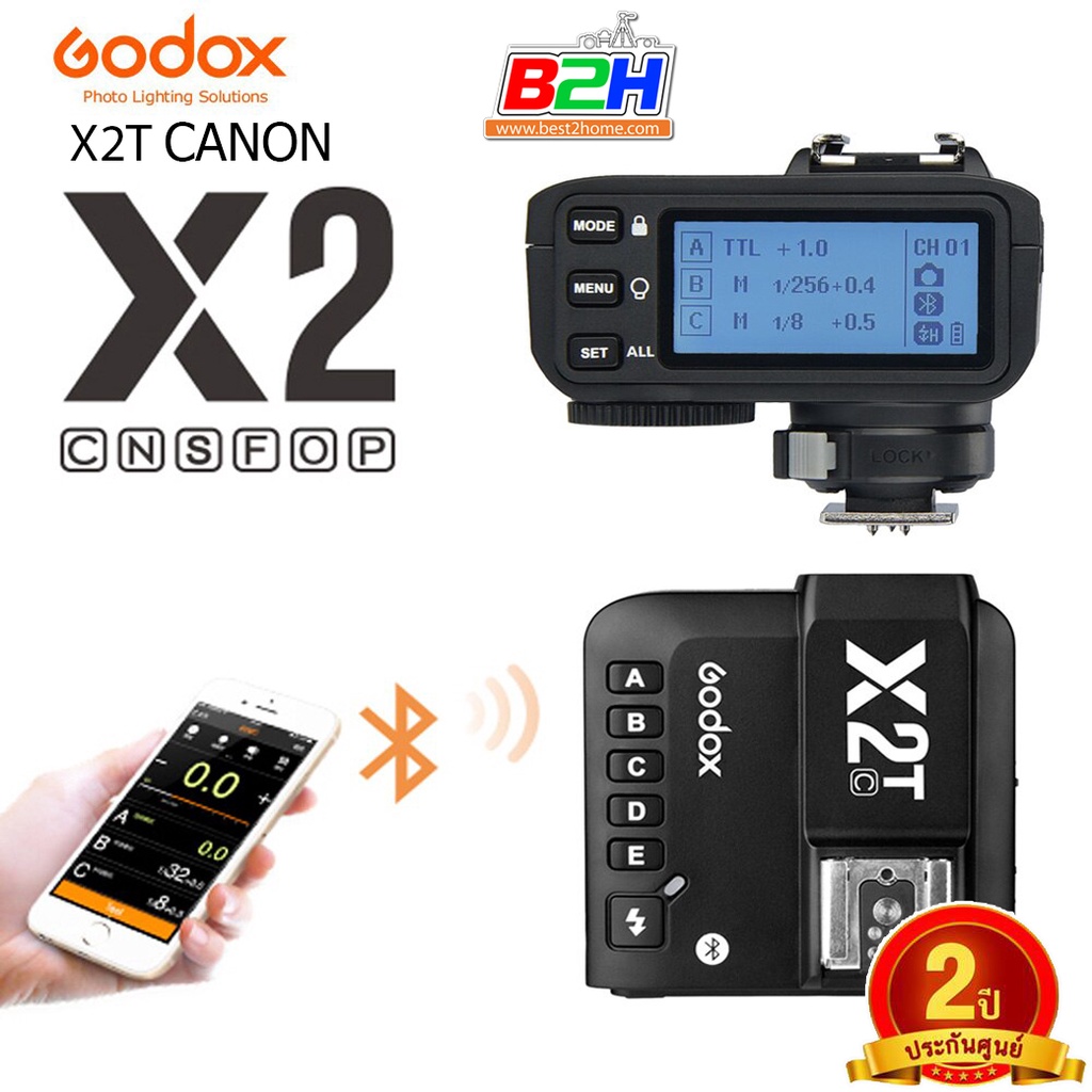ทริกเกอร์ Godox X2TC TTL Wireless Flash X2 Trigger for Canon รับประกัน