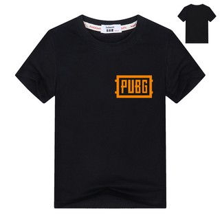 เสื้อยืด PUBG ของ Boy Playerunknowns Battlegrounds โลโก้วิดีโอเกมเสื้อยืด