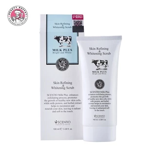 SCENTIO MILK PLUS GEL SCRUB - เซนทิโอ เจลนมขัดผิวขาว (100 ml)