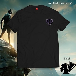 เสื้อยืดวินเทจ - เสื้อ AV merch สีดําเสือดําเสื้อ Wakanda เสื้อมาร์เวลการ์ตูน Vibranium เสื้อ V9 สํ