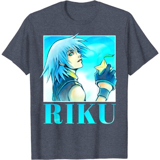 เสื้อยืดโอเวอร์ไซส์เสื้อยืดลําลอง พิมพ์ลาย Disney Kingdom Hearts Riku Paopu Fruit Portrait คุณภาพสูง สไตล์เกาหลีS-3XL