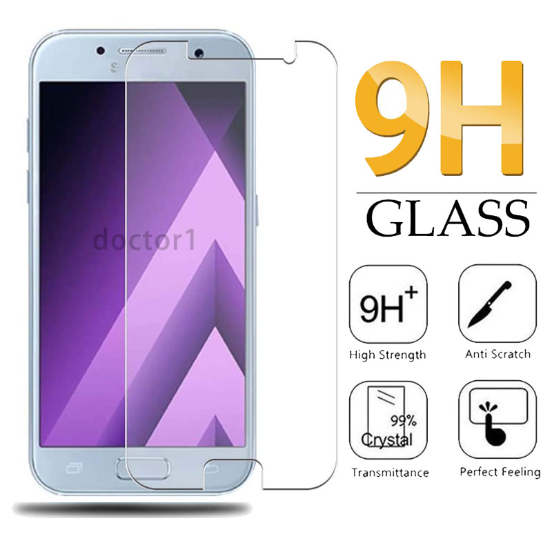 9h กระจกนิรภัยป้องกันหน้าจอ Samsung Galaxy ss J5 J3 J2 J7 Core J3 Pro A7 A5 A3 Plus 2017 2018 J1 Min