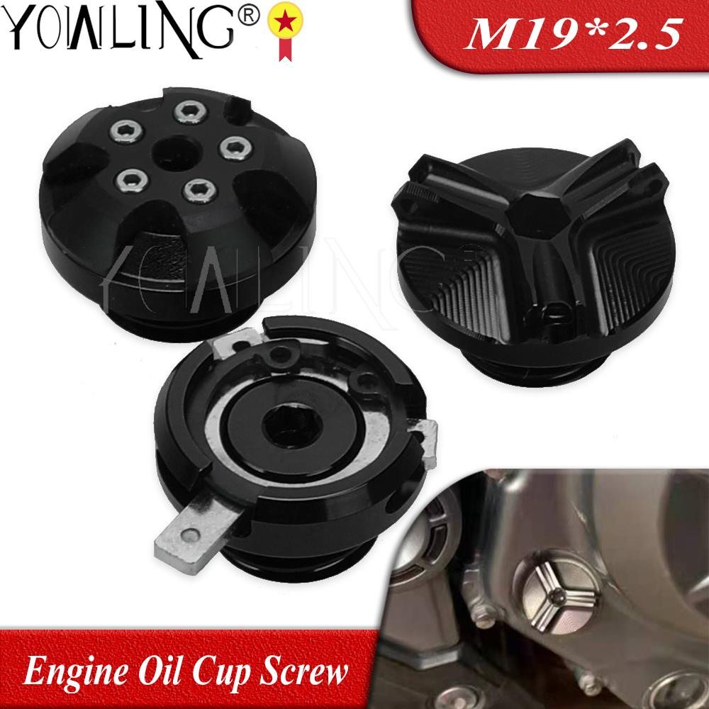 M19*2.5 Motorcycle Engine Oil Cup Filter Fuel Filler Tank Cover Cap Screw For Honda CB500X CB500F CB