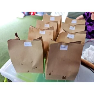 ถุงกระดาษเก็บความเย็น ถุงกาแฟกระดาษ หนา 150แกรม มีแบบลาย (100ใบ,จัดให้2ลาย) และไม่พิมพ์ลาย