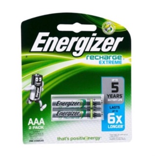 ถ่านชาร์จ Energizer ขนาด AAA 1.2V 800mAh แพค2ก้อน