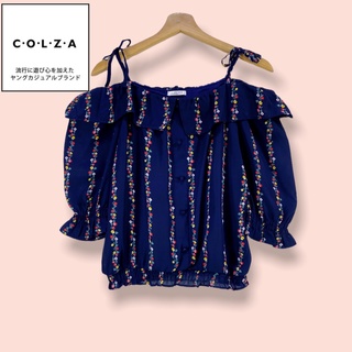 เสื้อ Cloza ผ้าโพลีเนื้อดี  เสื้อทรงสวยน่ารักมาก เปิดไหล่สวย ผูกโบว์  ลายดอกสวย เอวยืด ผ้าดีทิ้งตัวสวย ตัดเย็บละเอียด