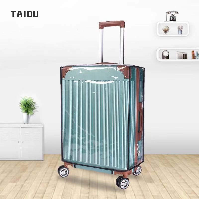 TAIDU ผ้าคลุมกระเป๋าเดินทางแบบหนา 20 Trolley Case 24 Transparent กระเป๋าเดินทาง Cover 26ฝาครอบกันฝุ่นทนต่อการสึกหรอ28กันน้ำ30น