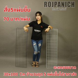 ตะแกรง 30x100ซม. ตะแกรงแขวนของกิ๊ฟช้อป โชว์สินค้าตลาดนัด