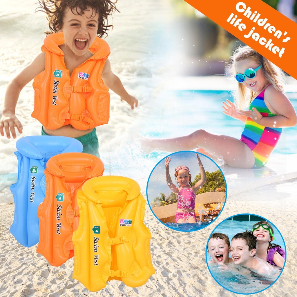 KIDS SWIM VEST LIFE JACKET SWIMMING SAFETY TRAINING EQUIPMENT SAFETY LIFE JACKET