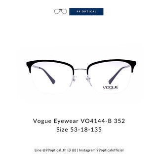 กรอบแว่น Vogue Eyewear รุ่น VO4144-B 352 ทรง Cat Eye