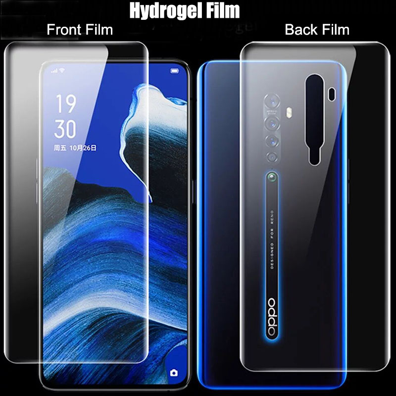 ฟิล์มกันรอยหน้าจอ ด้านหน้า และด้านหลัง สําหรับ Oppo Find X2 Pro Reno 2F 10x Zoom K5 A5 A9 2020 F9 F1