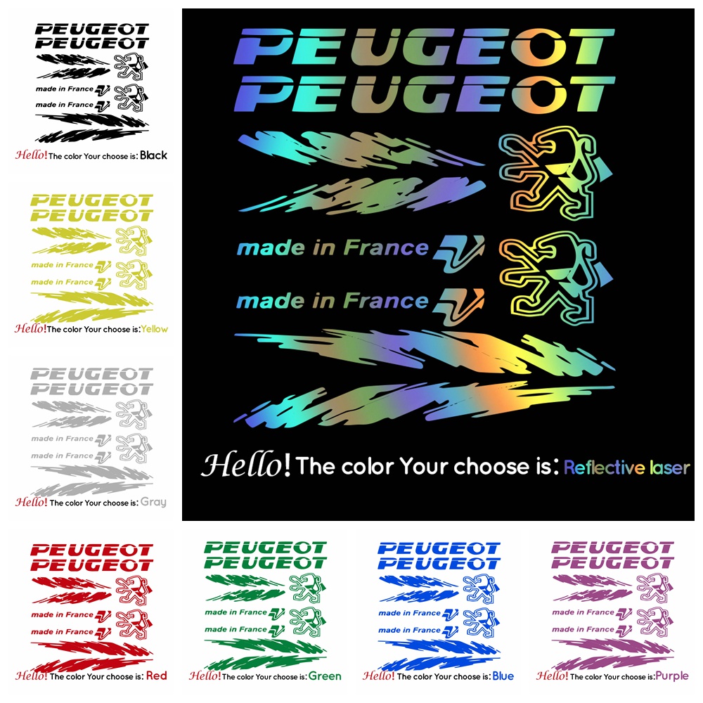 สติกเกอร์ ลายกราฟฟิค Peugeot Bike สําหรับติดตกแต่งกรอบรถจักรยาน