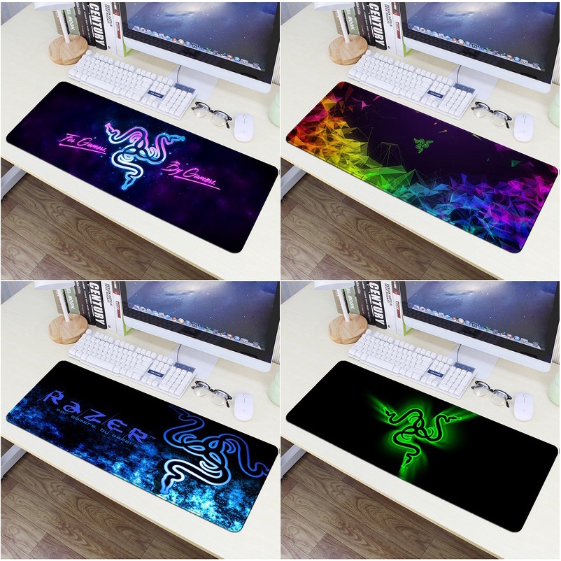 Mousepad แผ่นรองเมาส์ลาย RAZOR 80*30*4 cm+กล่อง​ packaging