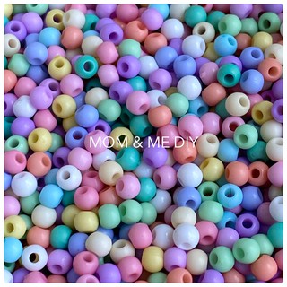 ลูกปัดสีเม็ด 4 มม แพค 30 กรัม ประมาณ 900 เม็ด(PA4/30g)