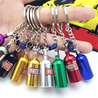 sunnyheart Mini ขวด NOS ขวดออกไซด์กล่องใส่ปุ๋ยไนโตรเจนออโต้คาร์ Key Chain Keyring Keyfob