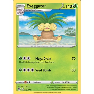 PE PE-BRST-002 Exeggutor Brilliant Stars Sing Uncommon - EN 002 0821000022435