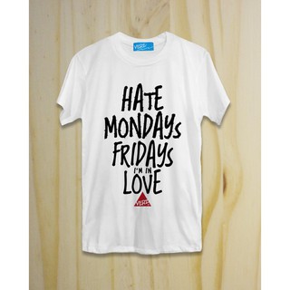 เสื้อยืด Hate Monday สีขาว แบรนด์ VERz