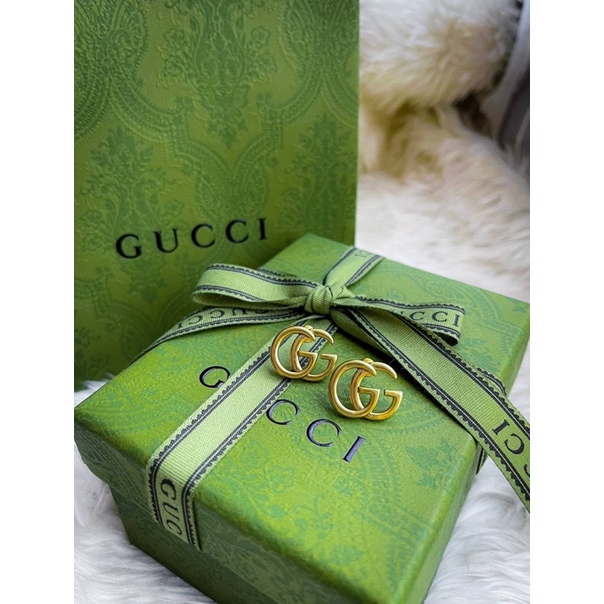 #พร้อมส่ง#อุปกรณ์ครบเซ็ทต่างหูgucci